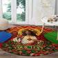 Personalized Eritrea Jesus Christmas Round Carpet Camel Emblem Ugly Pattern Festive Holiday