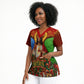 Personalized Eritrea Jesus Christmas Scrub Top Camel Emblem Ugly Pattern Festive Holiday