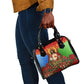 Personalized Eritrea Jesus Christmas Shoulder Handbag Camel Emblem Ugly Pattern Festive Holiday