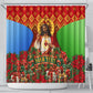 Personalized Eritrea Jesus Christmas Shower Curtain Camel Emblem Ugly Pattern Festive Holiday