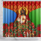 Personalized Eritrea Jesus Christmas Shower Curtain Camel Emblem Ugly Pattern Festive Holiday