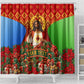 Personalized Eritrea Jesus Christmas Shower Curtain Camel Emblem Ugly Pattern Festive Holiday