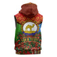 Personalized Eritrea Jesus Christmas Sleeveless Zip Hoodie Camel Emblem Ugly Pattern Festive Holiday