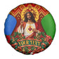 Personalized Eritrea Jesus Christmas Spare Tire Cover Camel Emblem Ugly Pattern Festive Holiday
