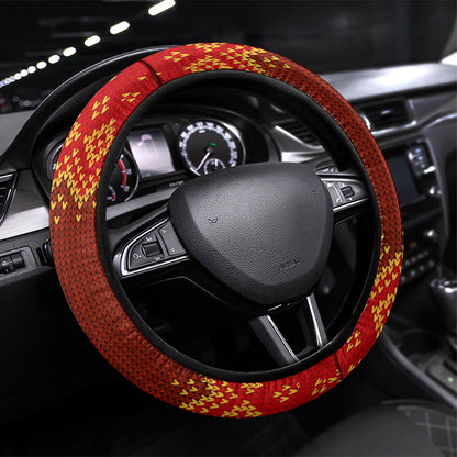Eritrea Jesus Christmas Steering Wheel Cover Camel Emblem Ugly Pattern Festive Holiday