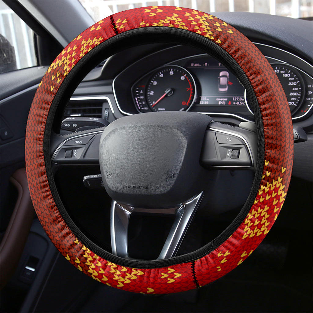 Eritrea Jesus Christmas Steering Wheel Cover Camel Emblem Ugly Pattern Festive Holiday