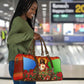 Personalized Eritrea Jesus Christmas Travel Bag Camel Emblem Ugly Pattern Festive Holiday