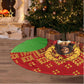 Eritrea Jesus Christmas Tree Skirt Camel Emblem Ugly Pattern Festive Holiday