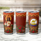 Personalized Eritrea Jesus Christmas Tumbler Cup Camel Emblem Ugly Pattern Festive Holiday