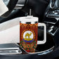 Personalized Eritrea Jesus Christmas Tumbler With Handle Camel Emblem Ugly Pattern Festive Holiday