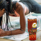 Personalized Eritrea Jesus Christmas Tumbler With Handle Camel Emblem Ugly Pattern Festive Holiday