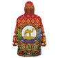 Personalized Eritrea Jesus Christmas Wearable Blanket Hoodie Camel Emblem Ugly Pattern Festive Holiday