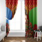 Personalized Eritrea Jesus Christmas Window Curtain Camel Emblem Ugly Pattern Festive Holiday
