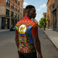 Personalized Eritrea Jesus Christmas Zipper Polo Shirt Camel Emblem Ugly Pattern Festive Holiday