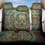 Horus Eye of Ra Back Car Seat Cover Golden Falcon Ancient Egyptian Symbol in Futuristic