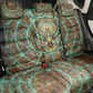 Horus Eye of Ra Back Car Seat Cover Golden Falcon Ancient Egyptian Symbol in Futuristic