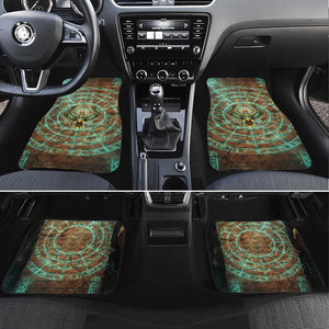 Horus Eye of Ra Car Mats Golden Falcon Ancient Egyptian Symbol in Futuristic