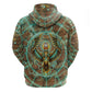 Horus Eye of Ra Hoodie Golden Falcon Ancient Egyptian Symbol in Futuristic