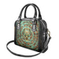 Horus Eye of Ra Shoulder Handbag Golden Falcon Ancient Egyptian Symbol in Futuristic