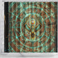 Horus Eye of Ra Shower Curtain Golden Falcon Ancient Egyptian Symbol in Futuristic