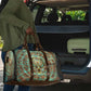 Horus Eye of Ra Travel Bag Golden Falcon Ancient Egyptian Symbol in Futuristic