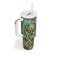 Horus Eye of Ra Tumbler With Handle Golden Falcon Ancient Egyptian Symbol in Futuristic