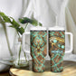 Horus Eye of Ra Tumbler With Handle Golden Falcon Ancient Egyptian Symbol in Futuristic