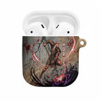 Horus Behdety Warrior AirPods Case with Falcon Mask and Spear Ancient Egyptian Combat