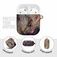 Horus Behdety Warrior AirPods Case with Falcon Mask and Spear Ancient Egyptian Combat