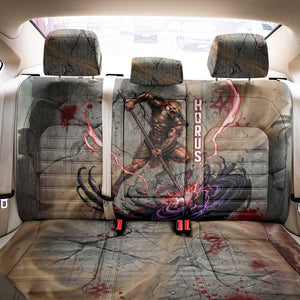 Horus Behdety Warrior Back Car Seat Cover with Falcon Mask and Spear Ancient Egyptian Combat