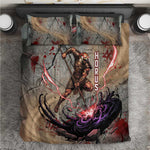 Horus Behdety Warrior Bedding Set with Falcon Mask and Spear Ancient Egyptian Combat