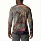 Horus Behdety Warrior Button Sweatshirt with Falcon Mask and Spear Ancient Egyptian Combat