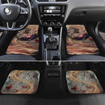 Horus Behdety Warrior Car Mats with Falcon Mask and Spear Ancient Egyptian Combat