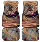 Horus Behdety Warrior Car Mats with Falcon Mask and Spear Ancient Egyptian Combat
