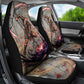 Horus Behdety Warrior Car Seat Cover with Falcon Mask and Spear Ancient Egyptian Combat