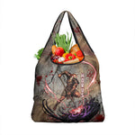 Horus Behdety Warrior Grocery Bag with Falcon Mask and Spear Ancient Egyptian Combat