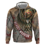 Horus Behdety Warrior Hoodie with Falcon Mask and Spear Ancient Egyptian Combat