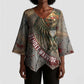 Horus Behdety Warrior Kimono Sleeve Blouse with Falcon Mask and Spear Ancient Egyptian Combat