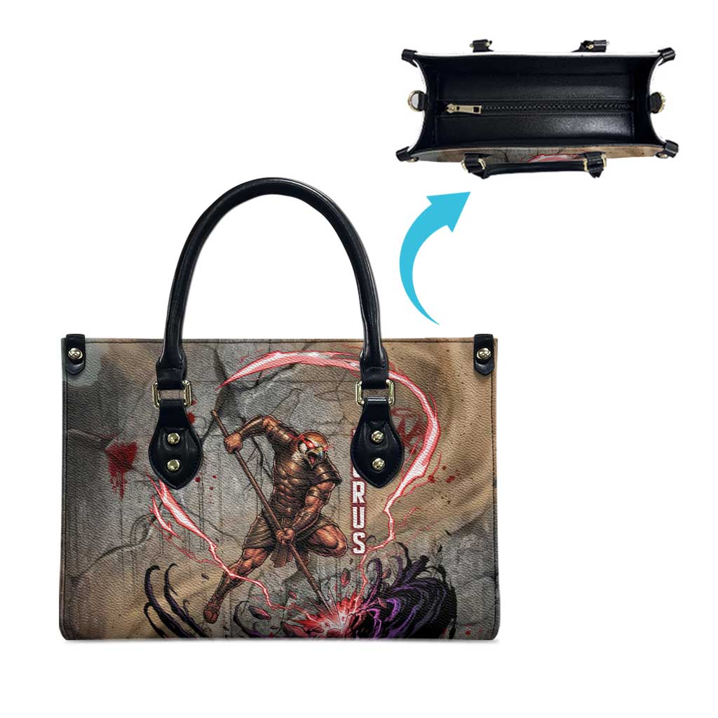 Horus Behdety Warrior Leather Bag with Falcon Mask and Spear Ancient Egyptian Combat