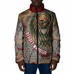 Horus Behdety Warrior Padded Jacket with Falcon Mask and Spear Ancient Egyptian Combat