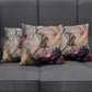 Horus Behdety Warrior Pillow Cover with Falcon Mask and Spear Ancient Egyptian Combat