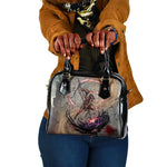 Horus Behdety Warrior Shoulder Handbag with Falcon Mask and Spear Ancient Egyptian Combat