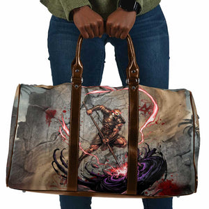 Horus Behdety Warrior Travel Bag with Falcon Mask and Spear Ancient Egyptian Combat