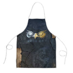 Heru-Ur Falcon Eyes Apron Solar Disk Ancient Egyptian Mythology in Dark Stone