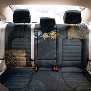 Heru-Ur Falcon Eyes Back Car Seat Cover Solar Disk Ancient Egyptian Mythology in Dark Stone