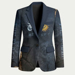 Heru-Ur Falcon Eyes Blazer Solar Disk Ancient Egyptian Mythology in Dark Stone