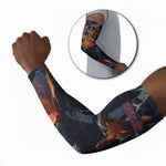 Heru-Ur Arm Sleeves Flaming Wings and Sword Ancient Egyptian Warrior