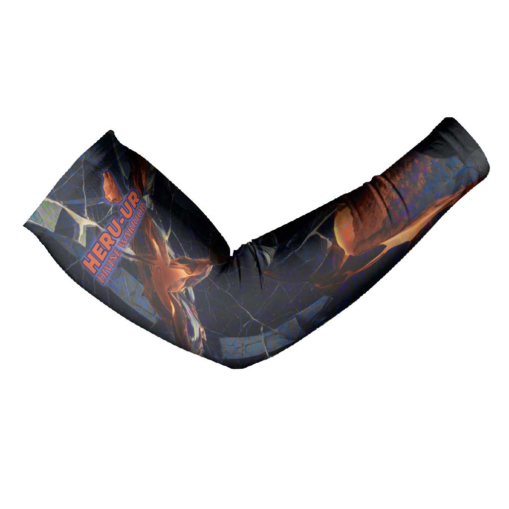 Heru-Ur Arm Sleeves Flaming Wings and Sword Ancient Egyptian Warrior