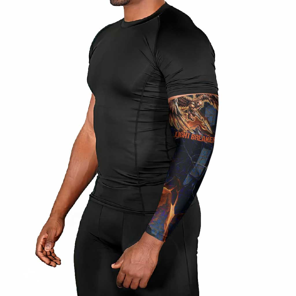 Heru-Ur Arm Sleeves Flaming Wings and Sword Ancient Egyptian Warrior