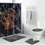 Heru-Ur Bathroom Set Flaming Wings and Sword Ancient Egyptian Warrior